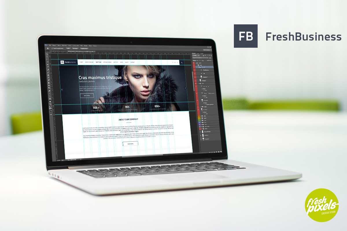 FreshBusiness - PSD Corporate Theme, a Websites & App Template by FreshPixels (Photo 3 of 5)