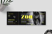 Zoo Ticket Design Template Layout, an Invitation Template by MightyDesign (Thumbnail 2 of 6)