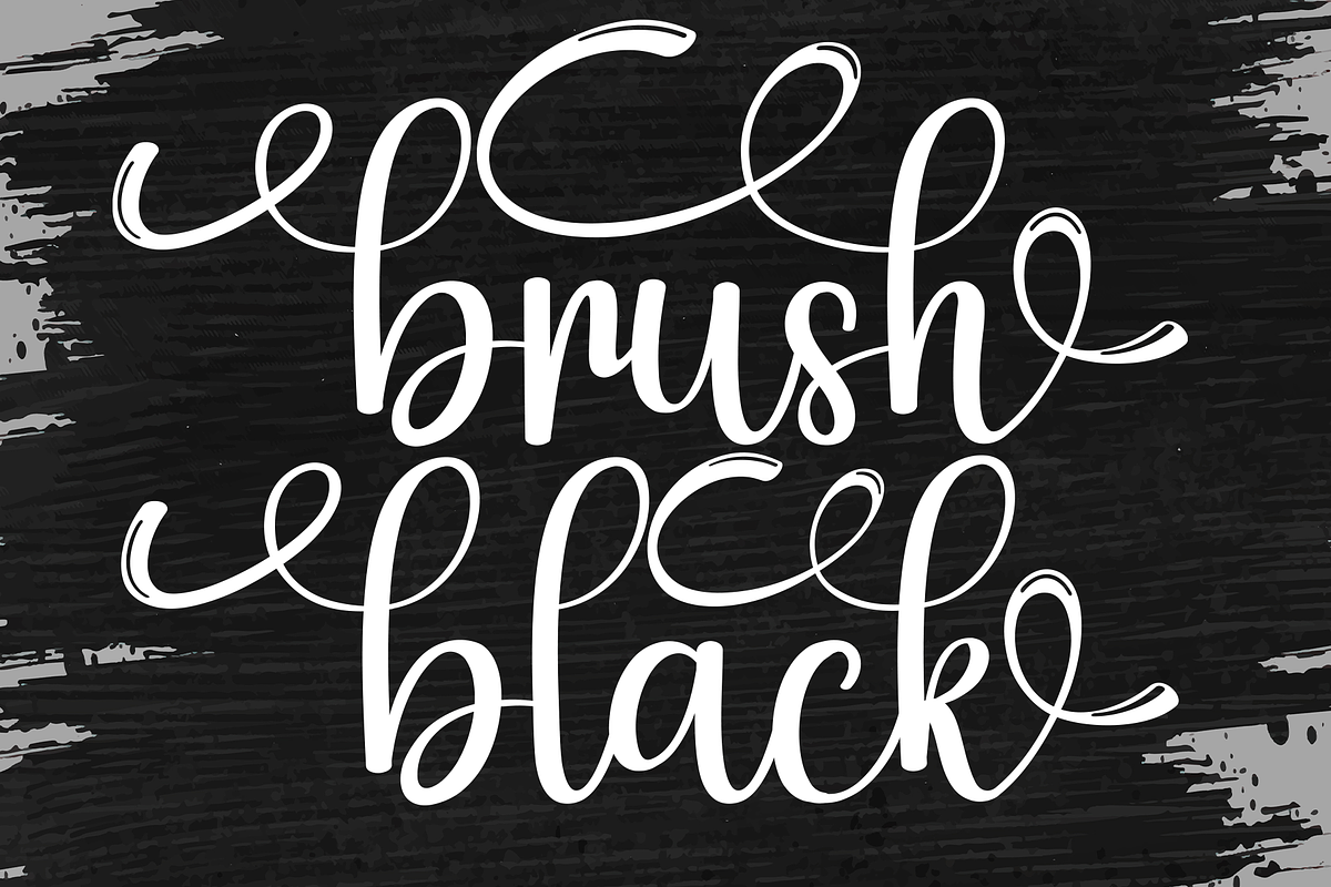 Brush Black | Script Font, a Handwritten Font by Scratchones (Photo 1 of 9)