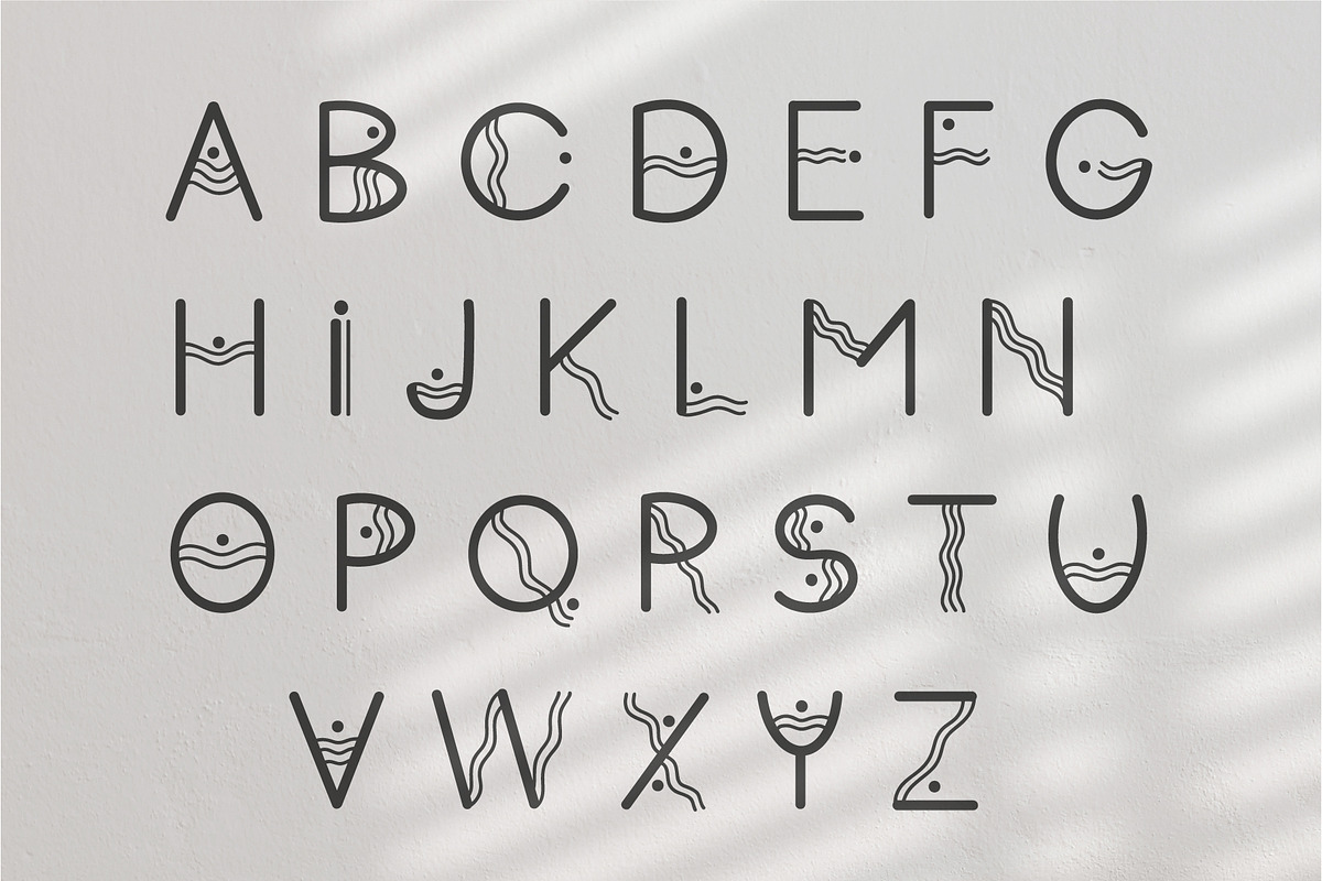 Ripple. Bohemian Sans Serif Typeface, a Sans Serif Font by DearLetters (Photo 4 of 10)