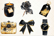 Black & Gold Luxury Clipart, an Illustration by Rose Art (Thumbnail 3 of 7)