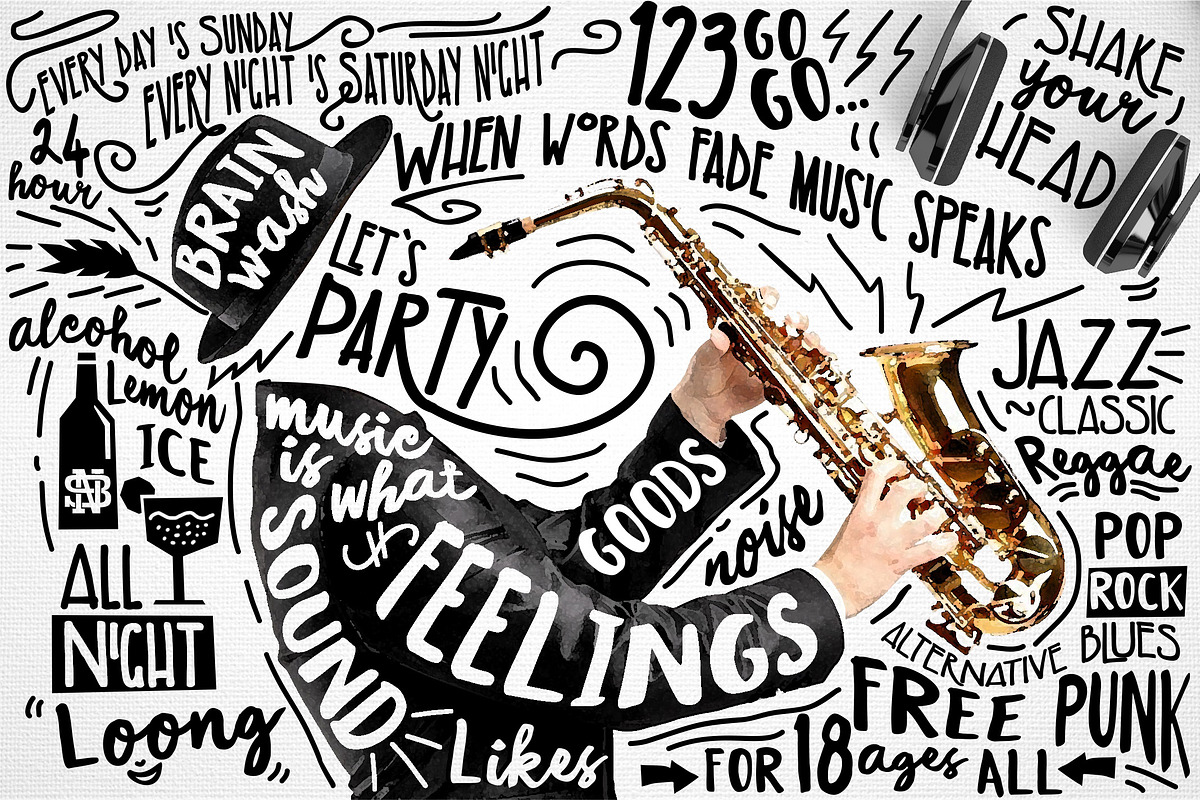 Diaryclouds typeface preview 4