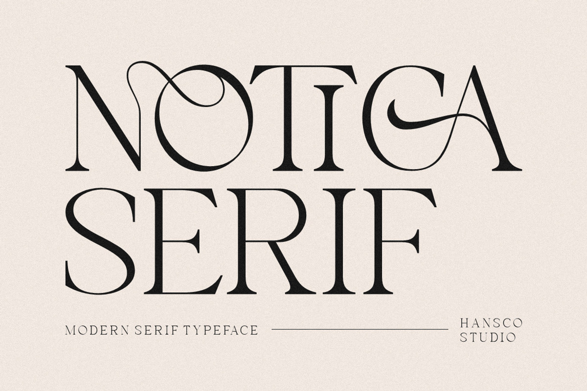 Notica Serif Font – Elegant Font, a Serif Font by HansCo Studio (Photo 1 of 10)