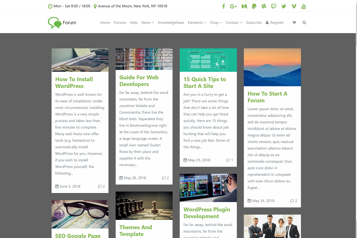 Forum & Community WordPress Theme, a WordPress Template by Visualmodo (Photo 23 of 27)