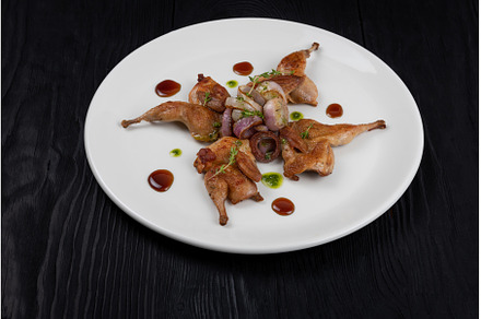 Roasted quails with vegetable, a Food & Drink Photo by Jan Jack Russo Media