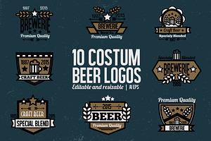 10 Beer Badges and Logos