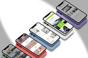 Realistic 3D iPhone Mock-Up Bundle 1, an iPhone Mockup by Graphicsworld125 (Thumbnail 6 of 15)