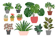 Tropical plants vector., an Illustration by irina.vaneeva (Thumbnail 11 of 15)