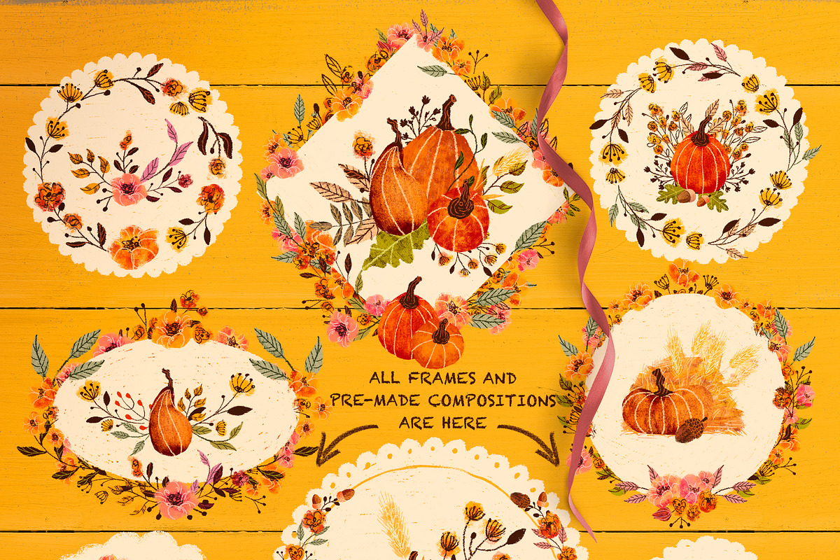 VVDS Pencil Fall Graphic Kit, a Decorative Illustration by Vintage Voyage Supply (Photo 9 of 9)