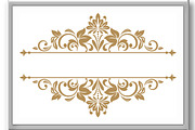 Vintage gold frame on a white, a Decorative Illustration by RODINA (Thumbnail 3 of 3)