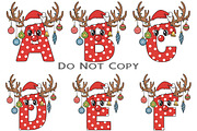 Christmas Alphabet Sublimation, an Illustration by Craft Nest (Thumbnail 2 of 6)