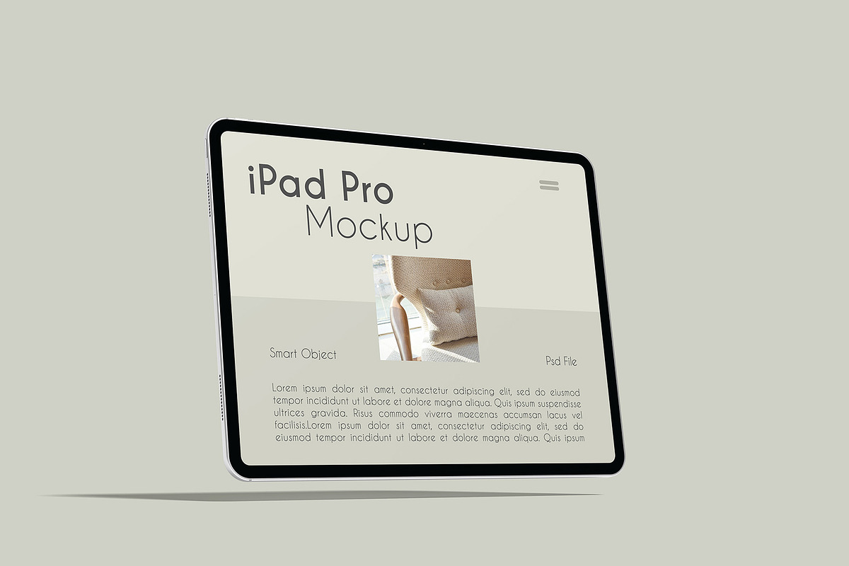 iPad Pro Mockup, an iPad Mockup by Graphicbars (Photo 10 of 25)