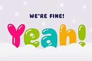 Balloon Typeface, a Font by Andrey Sharonov (Thumbnail 2 of 6)
