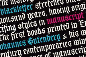 Prescissa Blackletter Typeface