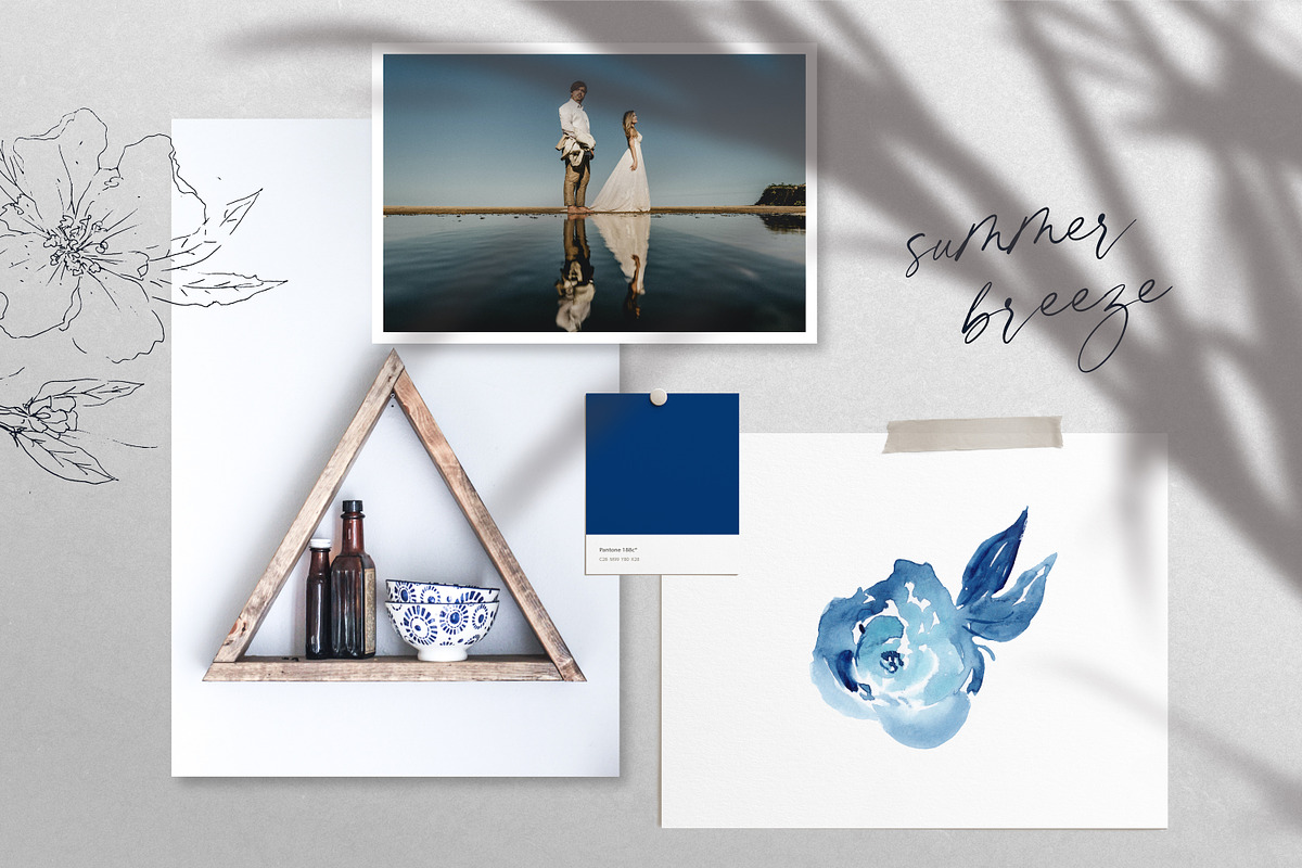 Bonnie Blue - Botanical Clipart, an Illustration by The Autumn Rabbit Ltd (Photo 2 of 9)