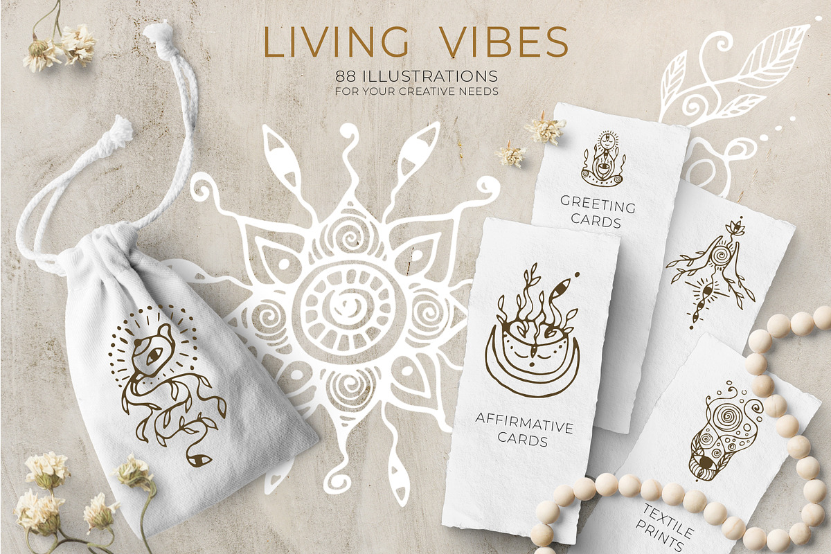 Living Vibes . 88 illustrations, an Outline Icon by EYWA ART (Photo 6 of 6)