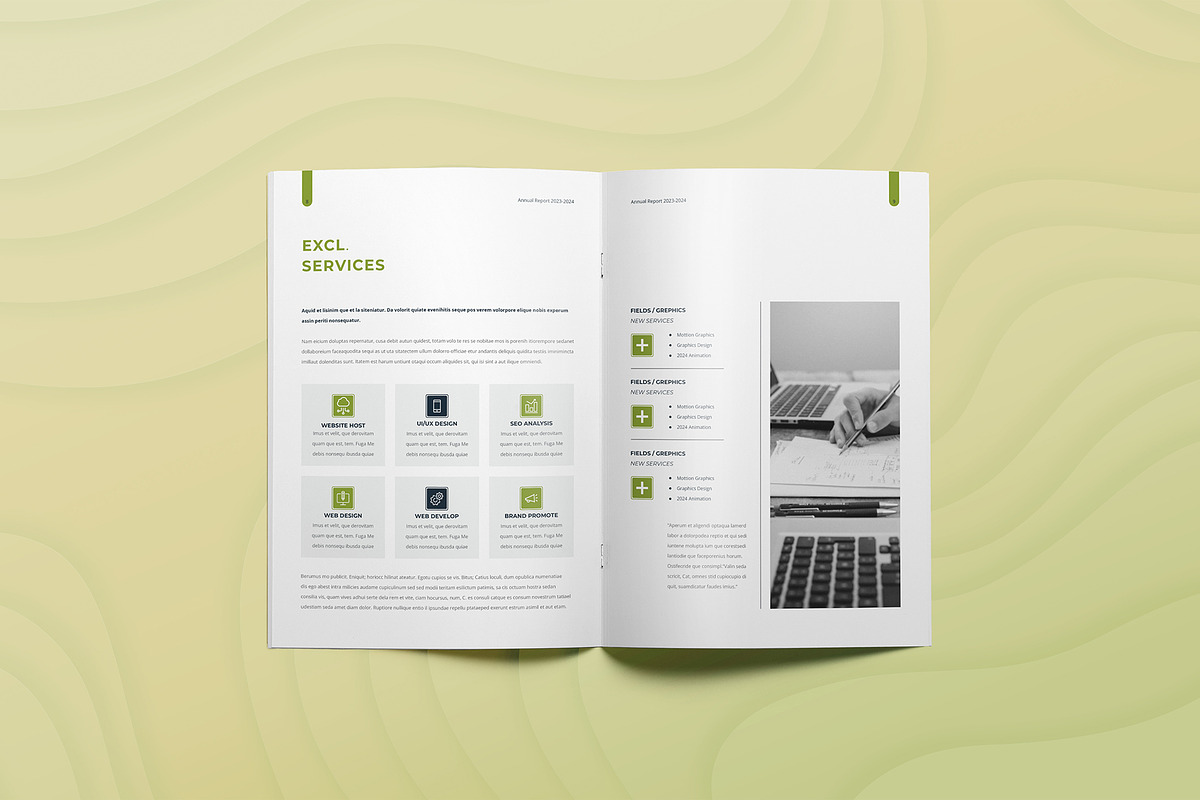 Canva Annual Report, a Brochure Template by DesignDevisers (Photo 5 of 11)