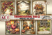 Thanksgiving day-2 picture collage, an Object Illustration by CraftArtStory (Thumbnail 1 of 3)