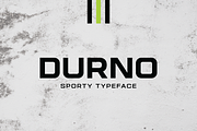 Durno Bold Extended Sport Font, a Sans Serif Font by Ebad Designs (Thumbnail 1 of 7)