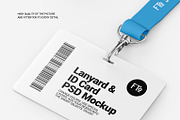 Lanyard w/ Horizontal ID Card Mockup, a Merchandise Mockup by Fto Studio (Thumbnail 6 of 6)