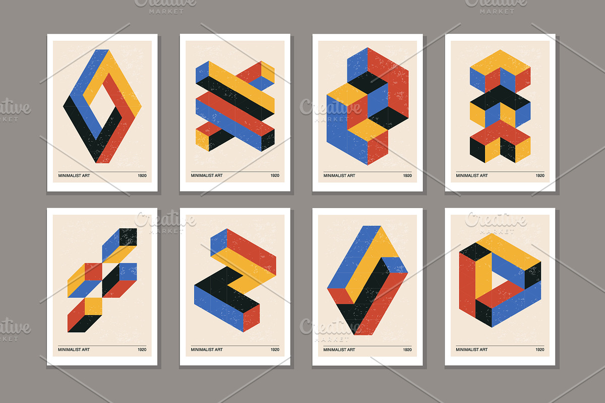 Retro Geometric Printable Wall Art, a Background Graphic by C Design Studio (Photo 2 of 8)