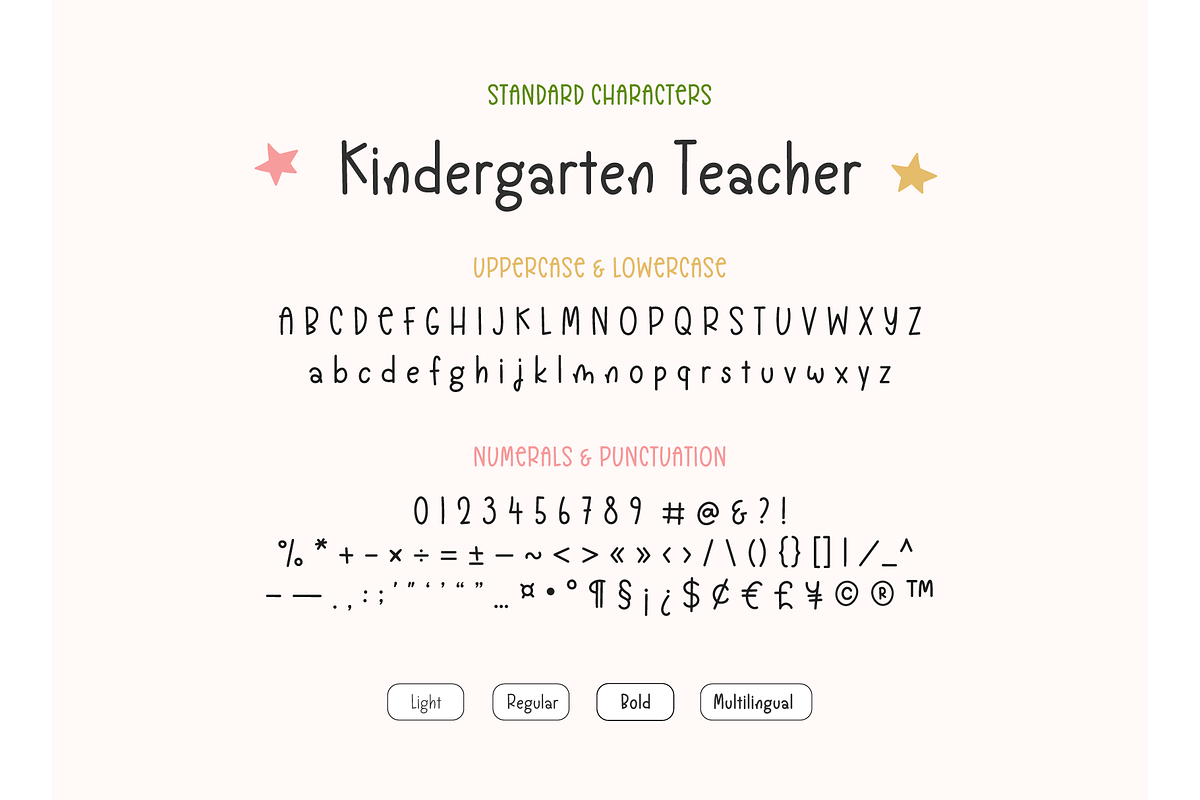 Kindergarten Teacher Font, a Handwritten Font by Kaya Fonts (Photo 19 of 19)