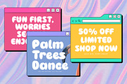 Pufypop Bubble Display Font, a Sans Serif Font by Jaruka (Thumbnail 10 of 10)