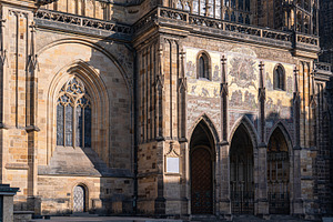 Famous buildings of St. Vitus cathedral and castle of Old Prague, an Architecture Photo by Anna Bogush
