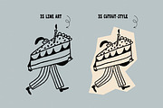 It’s Birthday: Festive Characters, a Person Illustration by Veyla (Thumbnail 3 of 12)