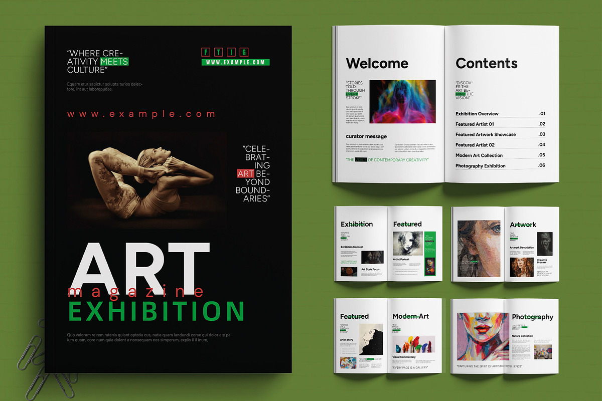 Art Exhibition Magazine Design., a Magazine Template by MightyDesign (Photo 1 of 6)