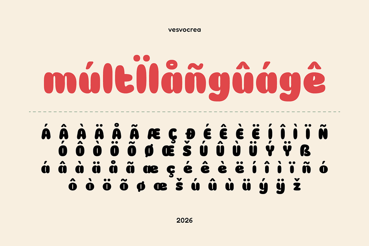 Chewy Gumb - Playful Display Font, a Sans Serif Font by Vesvocrea (Photo 7 of 10)