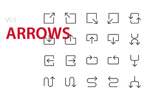 100 Arrows UI Icons