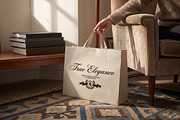 Luxury Paper Shopping Bag Mockup, a Packaging Mockup by Designer Dude (Thumbnail 1 of 2)