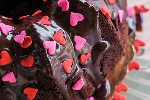 Chocolate bundt cake featuring dessert, chocolate, and dark chocolate
