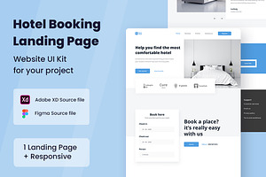 Hotel Booking Web Design, a Wireframe Template by INSPR STD