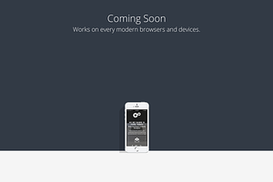 Coming Soon - Temporary HTML5 Page