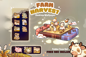 Farm Harvest Desktop Folder Icon Set