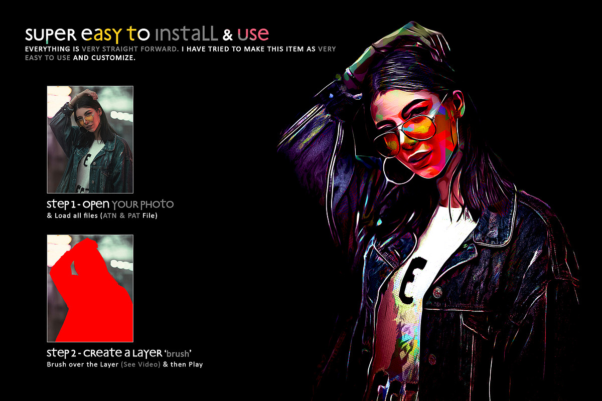 POP ART - Photoshop Action, an Action Add-On by A R T M A R T (Photo 2 of 9)