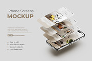 iPhone Screen Mockup, an iPhone Mockup by Artlogs (Thumbnail 1 of 3)