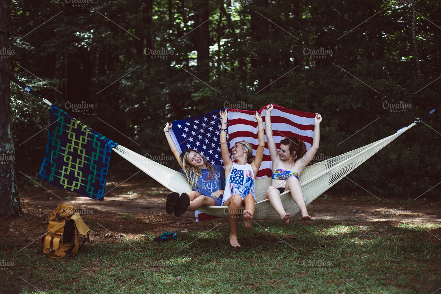 All American Pt 3 Featuring Girls Ladies And American Flag