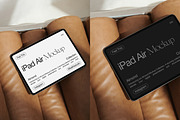 iPad Air on Brown Chair Mockup PSD, an iPad Mockup by Feel This (Thumbnail 1 of 2)