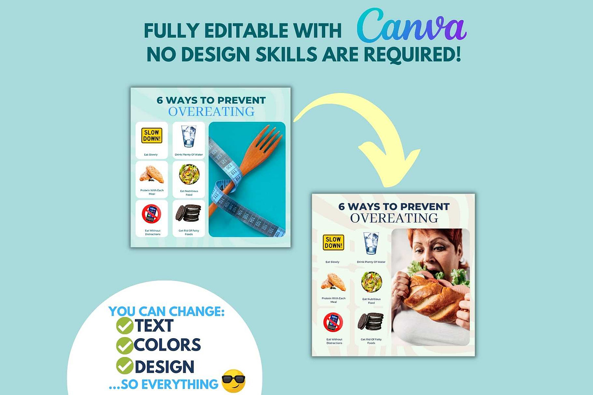 Health & Fitness Bundle -Canva Posts, a Social Media Template by Viral Content Design (Photo 14 of 19)