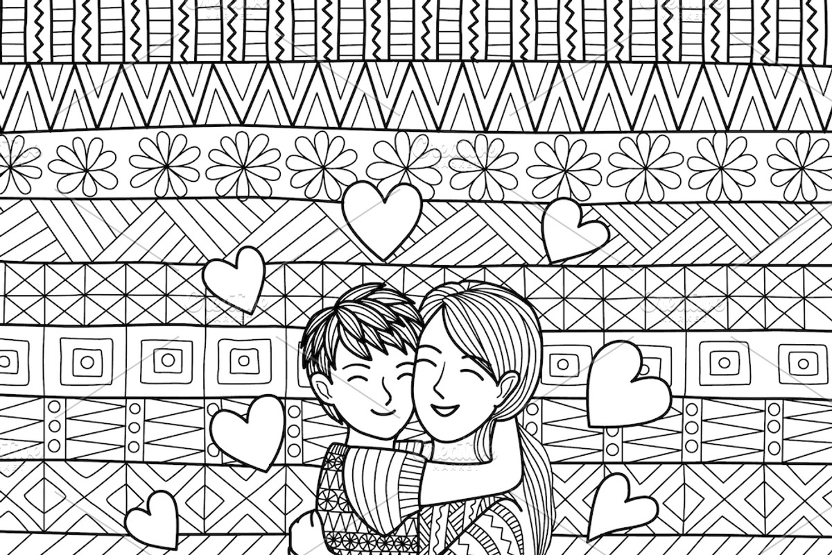 11 Mother's day coloring book page, an Illustration by Somjai King (Photo 6 of 13)