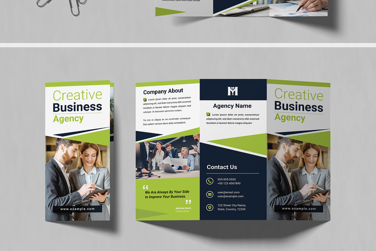 Business Trifold Brochure, a Brochure Template by MightyDesign (Photo 4 of 7)