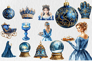 Blue Royalty Christmas Clipart, an Illustration by Rose Art (Thumbnail 4 of 4)