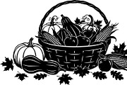 Thanksgiving Harvest Silhouette, an Illustration by Creativeshirt (Thumbnail 28 of 51)