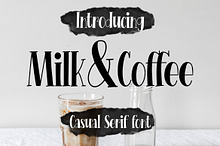 Milk Coffee - Casual Serif Font