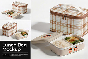 Lunch Bag Mockup, a Packaging Mockup by Pitchlook.Studio