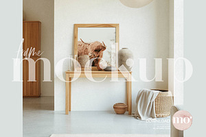 Boho Interior Frame Mockup