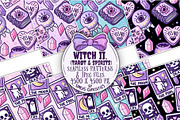 Witch & Tarot Seamless Patterns, a Pattern Graphic by Sonch' s Curiosities (Thumbnail 1 of 3)